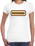 Bellatio Decorations T-shirt voor dames - Duitsland - wit - supporter - themafeest S