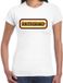 Bellatio Decorations T-shirt voor dames - Duitsland - wit - supporter - themafeest S