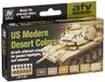 Vallejo Model Air Set - Amerikaanse moderne woestijnkleuren, 17 ml (Pack van 6)