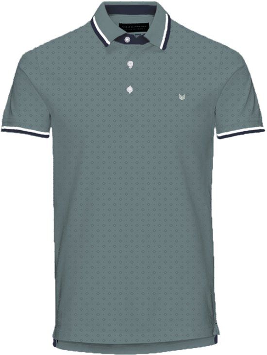 Jack & Jones Poloshirt Jprpaulos Play Aop Blu. Ss Polo 12154548 Stormy Sea Mannen Maat - L