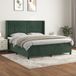 Maison Exclusive - Sommier à lattes de lit et matelas vert foncé 180x200cm velours
