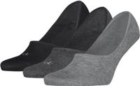 Calvin Klein Footies Mid Cut Heren 3-Pack Grey Melange