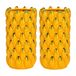 Atmosphera Bloemenvaas banaan - 2x - geel - D12 x H22 cm - keramiek - vaas