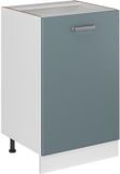 Vicco Keukenonderkast R-Line, Blauw-grijs/Wit, 50 cm zonder werkblad