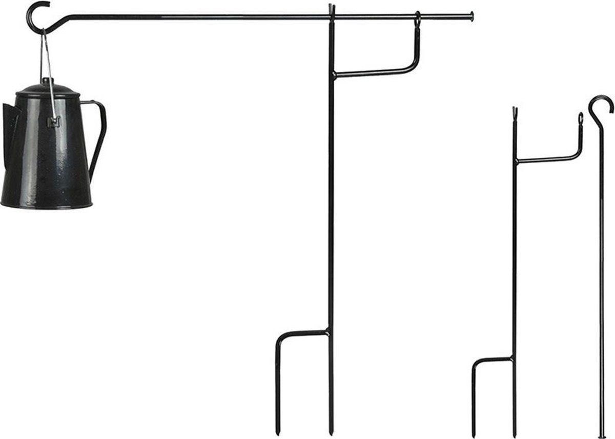 Esschert Design Kampvuur Standaard - Zwart Staal - Haardvuur Accessoires