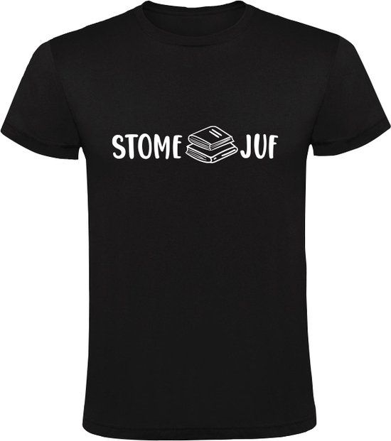 Stome Juf shirt Heren t-shirt - Zwart - XL - Katoen