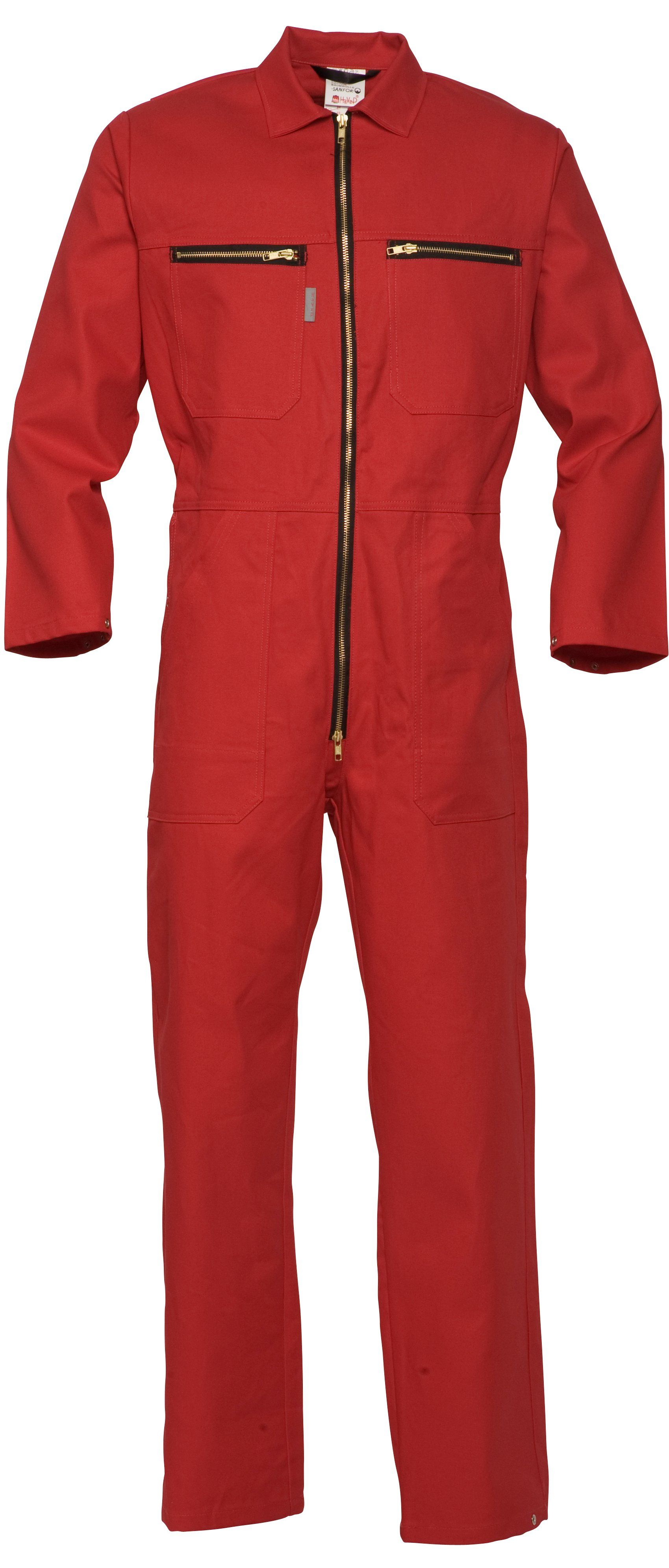 HaVeP 2136 Rally-overall Rood maat 55