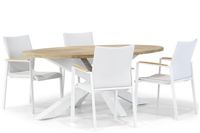 Lifestyle Garden Furniture Lifestyle Brandon/Bradford 200 cm ovaal dining tuinset 5-delig