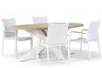 Lifestyle Garden Furniture Lifestyle Brandon/Bradford 200 cm ovaal dining tuinset 5-delig