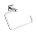 GEDY | Handdoekring Colorado van roestvrij staal en Cromall, handdoekhouder met schroeven of lijm, draaggewicht 7 kg, verchroomd, 13,3 x 20 x 6,5 cm