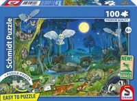 Schmidt Puzzle Dieren in het Nachtbos - 100 stukjes