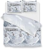 Zohome Dekbedovertrek Pinguini - 240x220 - Blauw - Katoen-Flanel