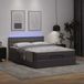 Maison Exclusive - Lit plateforme avec matelas et éclairage LED, gris, 140x200 cm, similicuir