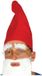 Merkloos Kabouter/dwergen puntmuts - Pakket van 8x stuks - 54 cm - polyester - rood - voor volwassenen - verkleden
