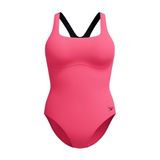 Speedo Dames Flex Band badpak met ingebouwde zwembeha, framboos vulling, 32