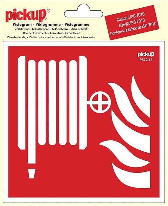 Pickup Pictogram 15x15 cm - Blusslang - conform ISO 7010