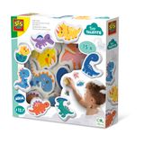 SES Creative Tiny Talents Bad Dino's - 15 Foam Dinosaurus Figuren