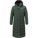 Schöffel Damesjas met capuchon, groen, met stretch, ritssluiting