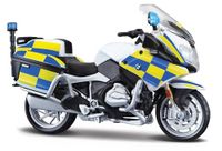 Maisto M34306 Autoriteit Politie Motorfietsen-1:18 Schaal Gegoten Motorfiets, Geel