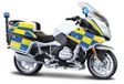 Maisto M34306 Autoriteit Politie Motorfietsen-1:18 Schaal Gegoten Motorfiets, Geel