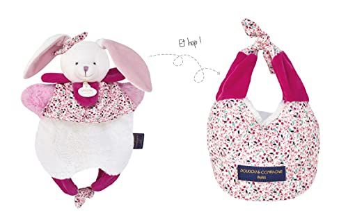 Doudou et Compagnie DC3825 knuffeldier haas kersen - roze - 30 cm