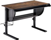 CARO-Möbel Kinderbureau Sari, kantelbaar en in hoogte verstelbaar - Vintage/Zwart