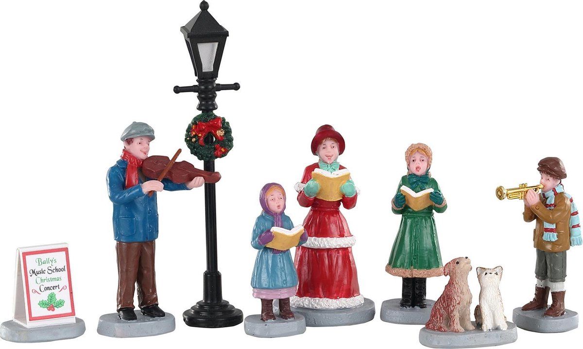 LEMAX Baily's music school carolers, set of 8