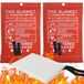 Merkloos Branddeken keuken thuis - Glasvezel - 2 stuks - 100 x 100 cm - Met handgrepen