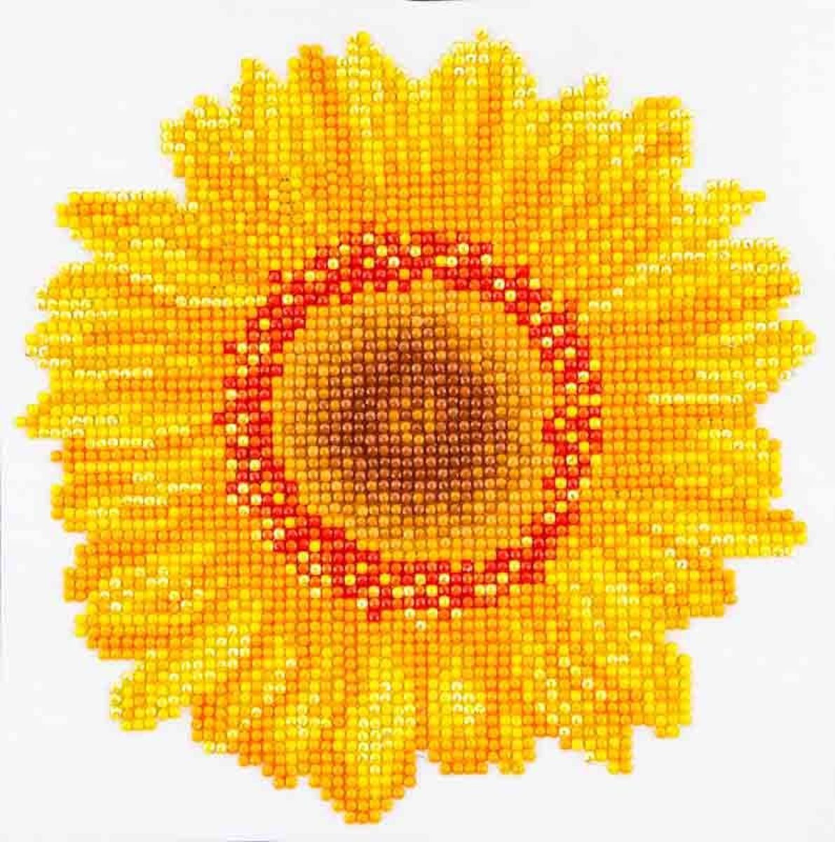 Diamond Dotz Needle Art Happy Day Sunflower Painting 20 x 20 cm