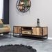 Meuble TV Sanne - Meuble TV bois de manguier - Meuble TV naturel 145 cm