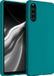 kwmobile telefoonhoesje geschikt voor Sony Xperia 10 III - Hoesje voor smartphone - Back cover in mat petrol