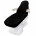 Activeshop Badstofhoes voor alle gangbare cosmetische stoelen, massagestoel inklapbaar, zwart, afmetingen 60 x 190 cm, zeer onderhoudsvriendelijk