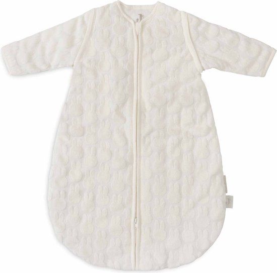 Jollein x Nijntje - Baby Slaapzak Winter Met Afritsbare Mouw 60cm - Rond - Miffy Jacquard Ivory