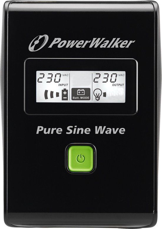 PowerWalker VI 600 SW UPS Line-interactive 0,6 kVA 360 W 2 AC-uitgang(en)