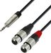 K4 Adam Hall K4YWFF0300 audiokabel 3 m 3.5mm 2 x XLR Zwart