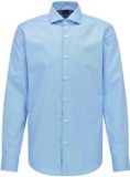 Hugo Boss BOSS Joe regular fit overhemd - structuur - blauw - Strijkvriendelijk - Boordmaat: 43
