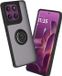 Techsuit Hoesje Motorola Edge 60 Pro - Glinth Back Cover avec anneau et aimant - Noir