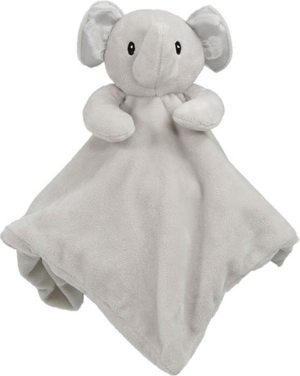 Soft Touch knuffeldoekje olifant 36 cm grijs