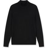 OLYMP Casual Regular Fit Trui Coltrui zwart, Effen