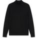 OLYMP Casual Regular Fit Trui Coltrui zwart, Effen