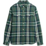 Superdry The Merchant Store Zwaar geruit overhemd Heren Lange mouwen shirts
