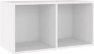 vidaXL Opbergbox voor LP's 71x34x36 cm Bewerkt Hout Wit