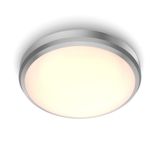 Philips Doris Plafondlamp - Zilver - 600 Lumen - Warm Wit - Ø22 cm
