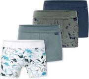 Schiesser Trunk Fine Rib Multi 4-pack Katoen Gemengde Kleuren Heren