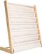 Flokoo Kinderboekenkast - 80 x 75 x 30 cm - Bruin - Hout met Linnen