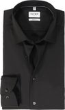 OLYMP chemise body fit - armure satinée - noir - facile à repasser - taille du col : 40 (taille UE : M)