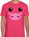 Bellatio Decorations Shoppartners Bv Varken / big gezicht verkleed t-shirt roze voor heren L