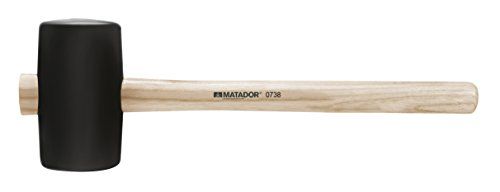 Matador 0738 0003 rubberen hamer, DIN 5128 A, recht, 130 x 75 mm
