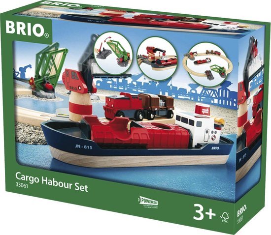 brio basisset Spoorwegen – container en haven set