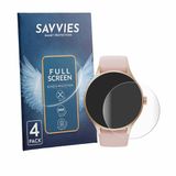 Savvies - Screenprotector voor Woneligo Smartwatch 1.57" - Folie Beschermfolie transparant volledig dekking 4 Stuks